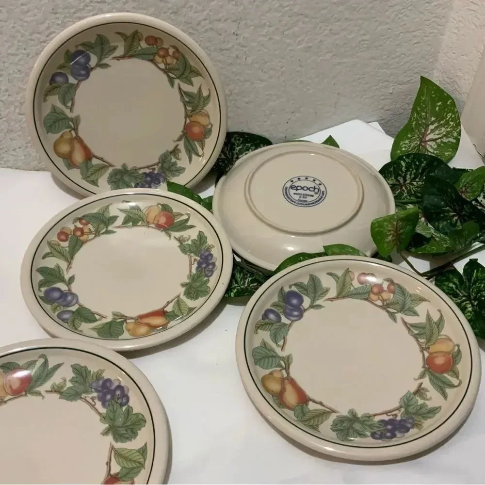 Epoch by Noritake Salad Plates 7.5”wholesome Korea E 211 Set Of 5 A14
